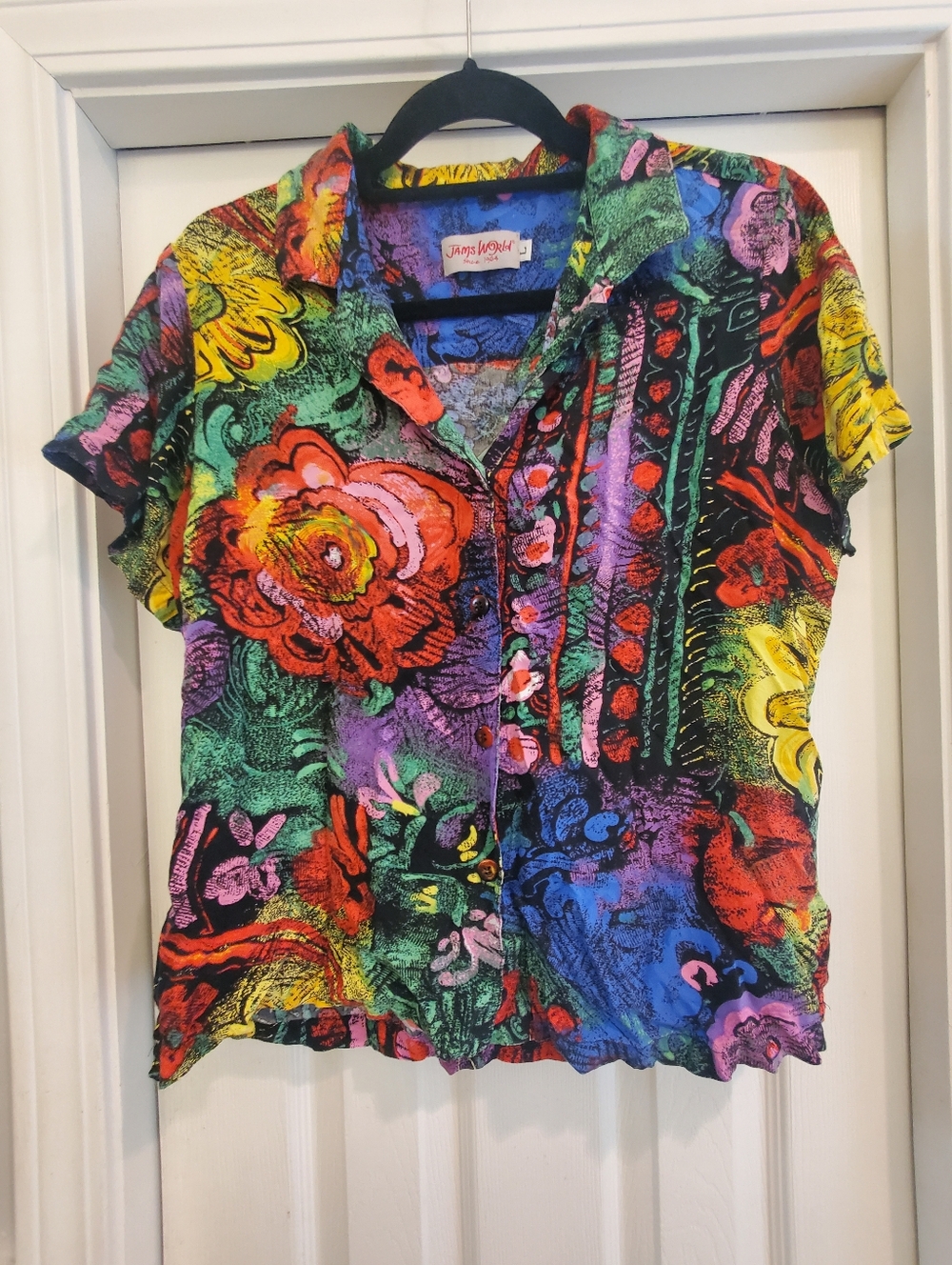 Vintage Jams World Florntine Print Blouse - Large
